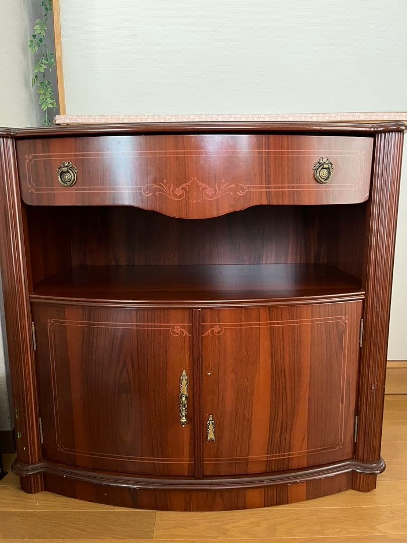 木製テレビボード ヴィンテージ輸入家具キャビ ネット レトロ アンティーク送料込