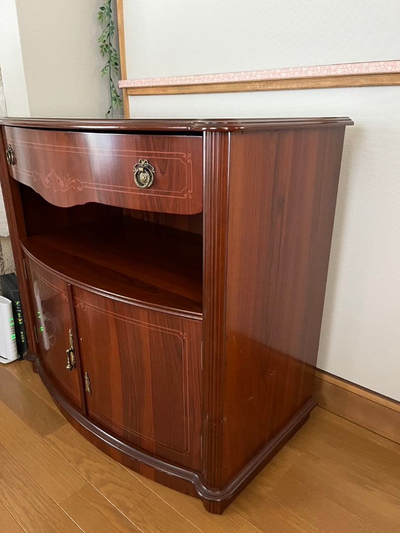 木製テレビボード ヴィンテージ輸入家具キャビ ネット レトロ アンティーク送料込