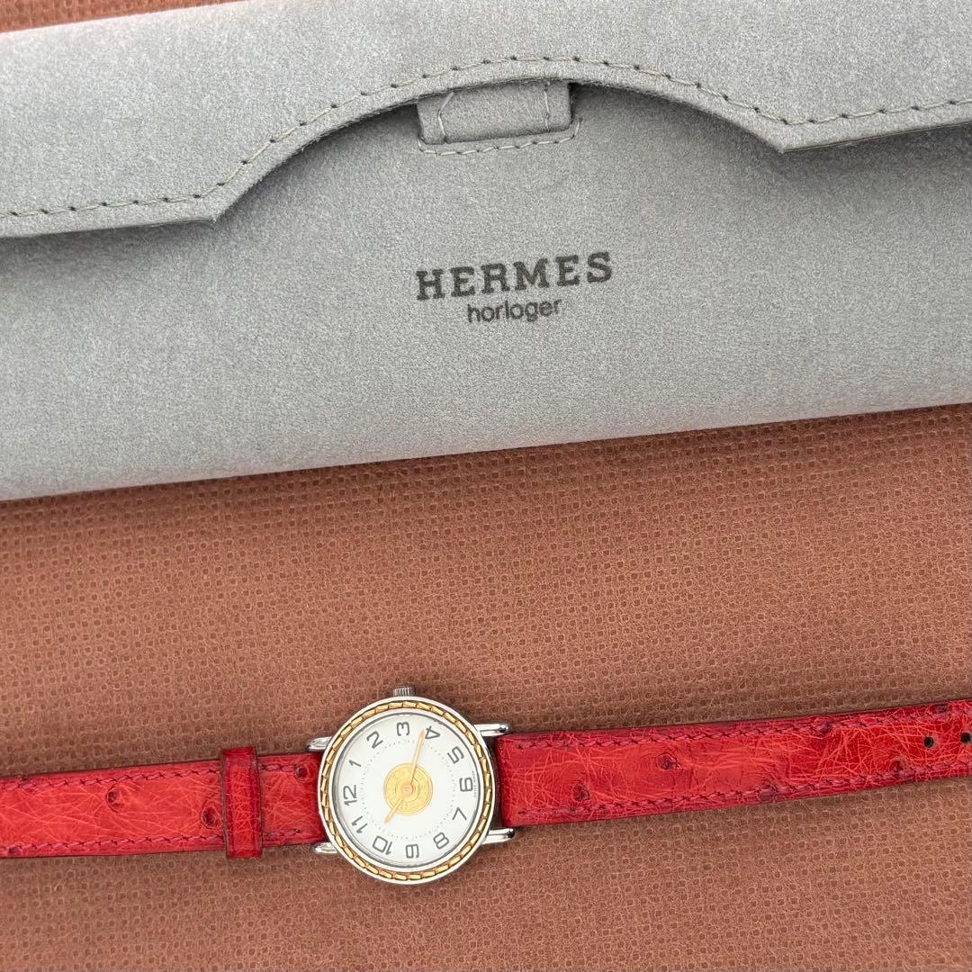 エルメス HERMES セリエ 腕時計 レディース ヴィンテージ