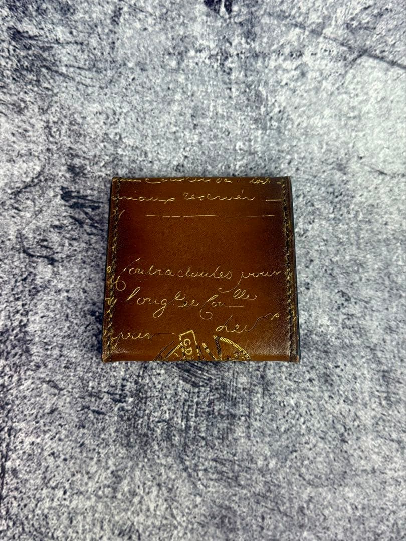 使用少　希少ゴールデンパティーヌ　ベルルッティ　オリジン　スクリット　小銭入れ