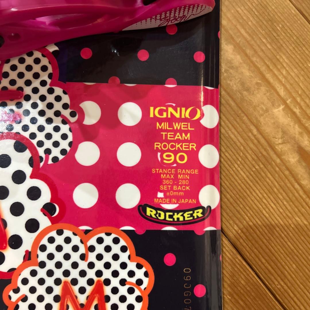 キッズスノーボードIGNIO90cm ビンデイング付 身長100～110cm