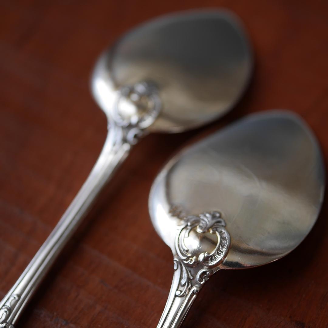 ◆JeanGranvigne◆アンティーク◆シルバー950◆スプーン2本組◆