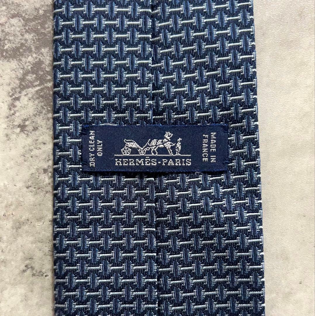 HERMES ネクタイ ハイブランド ファソネ H織り