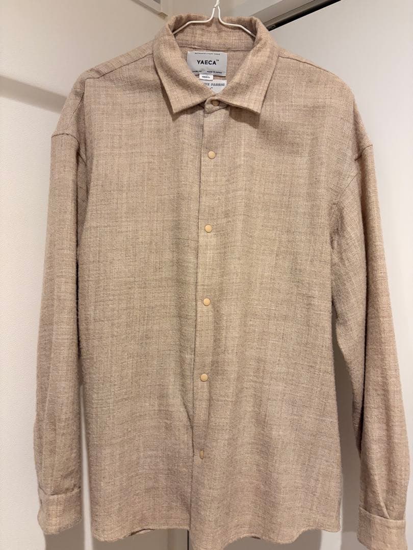 YAECA コンフォートシャツ エクストラワイド ウール シャツ
