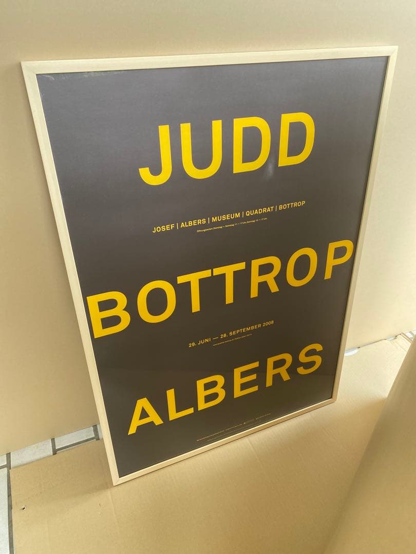 ミニマル アート　ドナルド・ジャッド　ポスター　フレーム付　ジョセフアルバース美