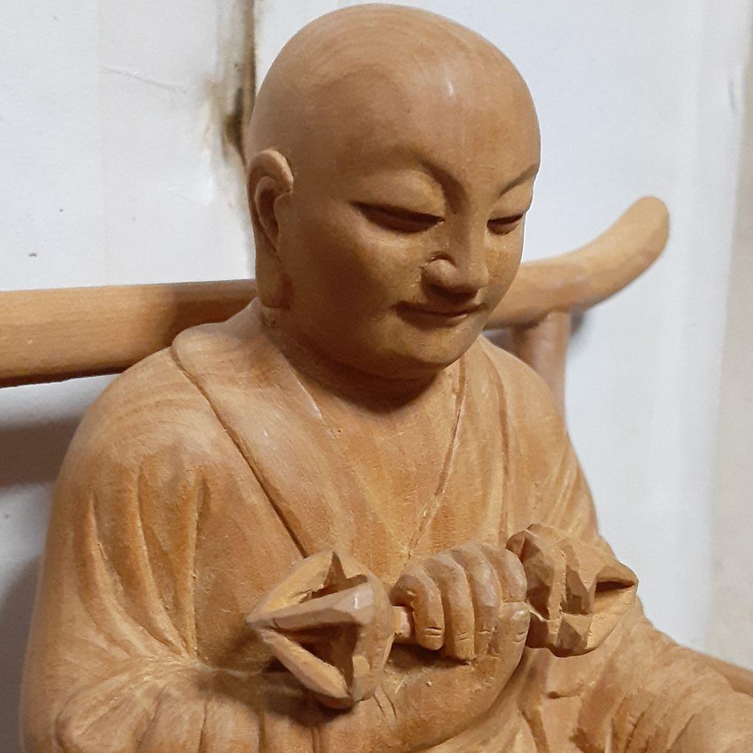 【daroqwertrm】　弘法大師　一刀彫