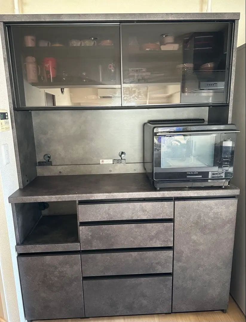 【最終値下】パモウナキッチンボード　4段140 セラミカネロ ECA-1400R