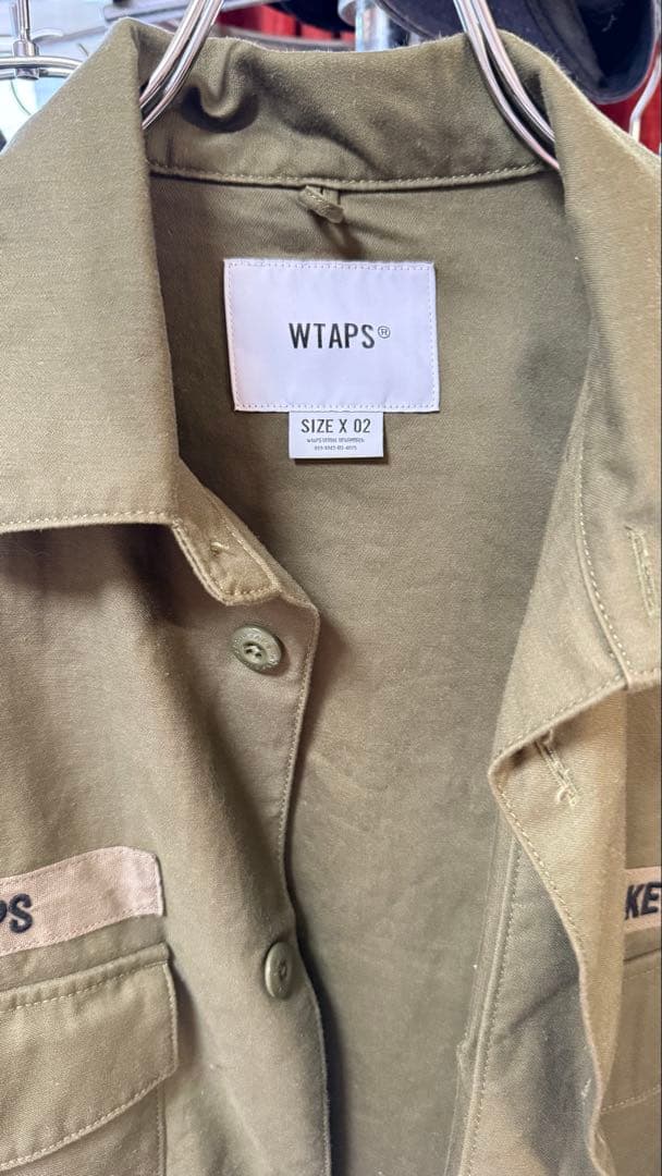 WTAPS CBW / LS / COTTON. SATINユーティリティシャツ