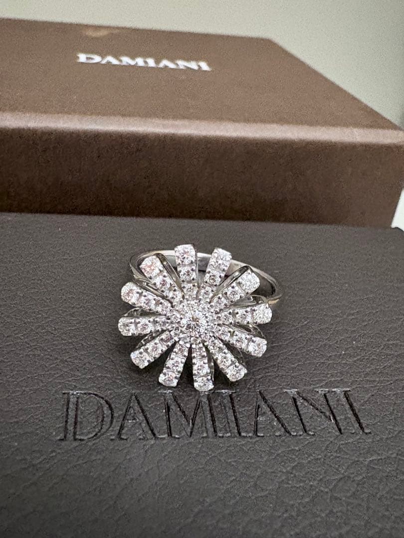 ダミアーニ　マルゲリータ　16mm ダイヤ　リング　12.5号　K18WG