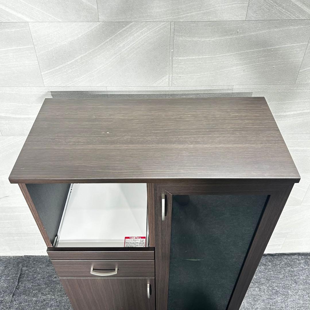 NITORI キッチンカウンター コパン T 80DBR 収納 家具 d4885