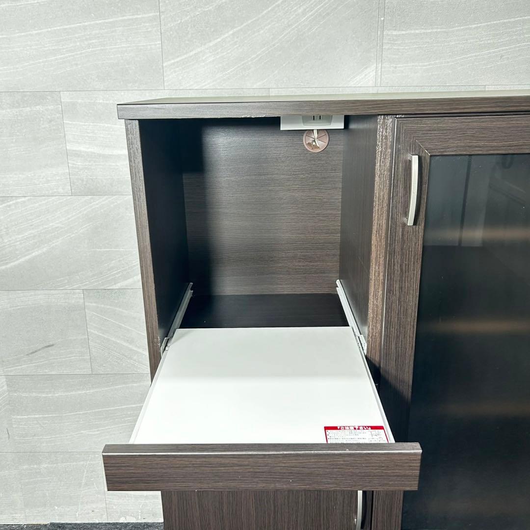 NITORI キッチンカウンター コパン T 80DBR 収納 家具 d4885