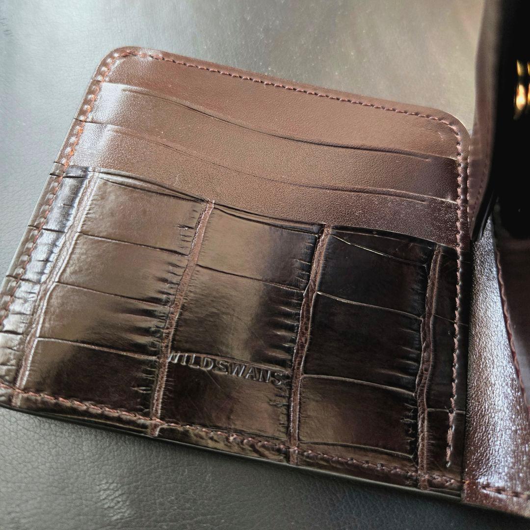 【限定】WILDSWNS　グラウンダー　トリプルレザー　クロコ　シェルコードバン