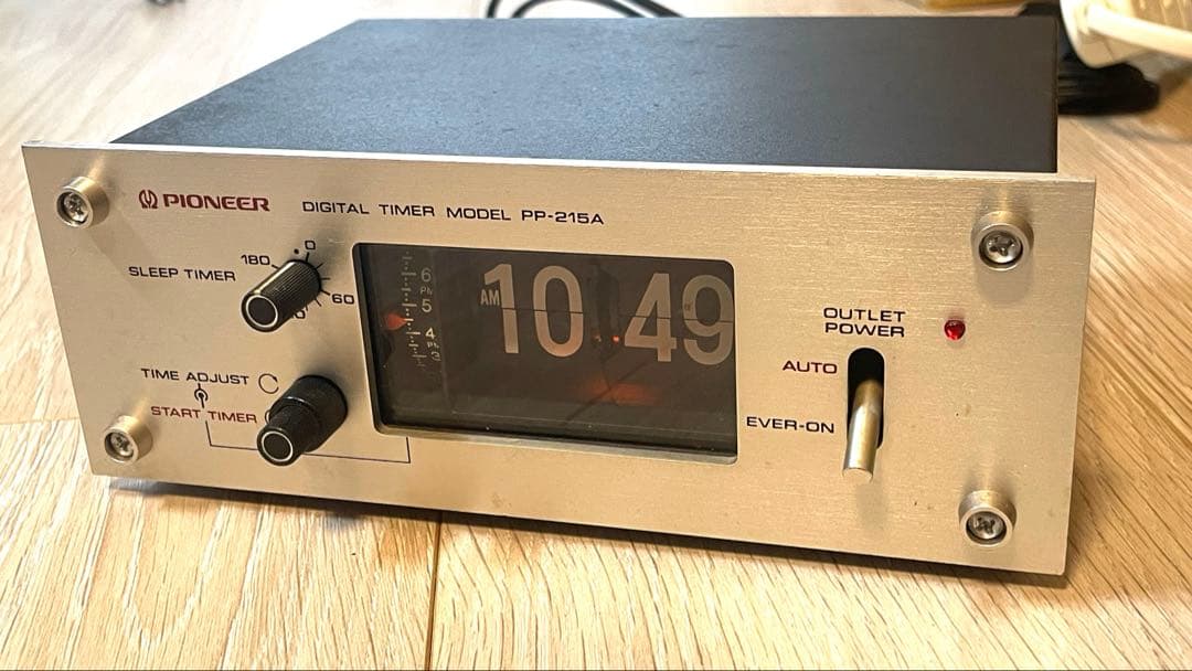 【動作品】Pioneer pp-215a/パタパタ時計/オーディオタイマー