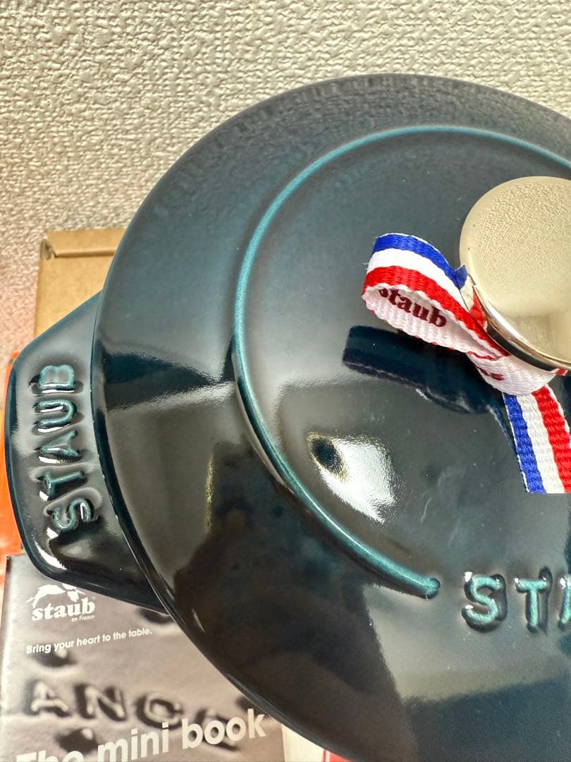 新品☆ストウブ ラ ココット de GOHAN ラメール M 16㎝ 真鍮ノブ