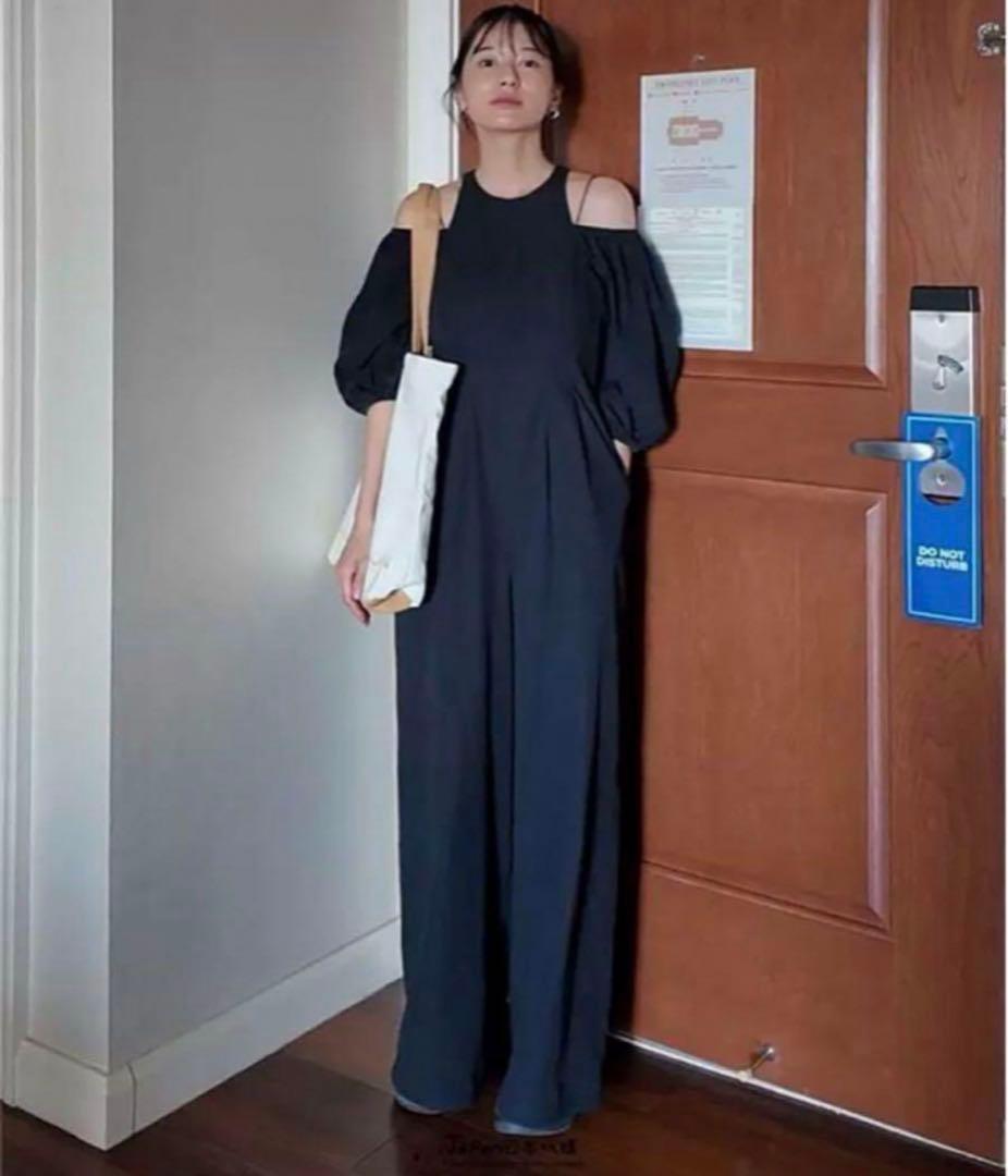 サロペット・オーバーオール・オールインワン VOLUME PUFF SHOULDER ALL IN ONE