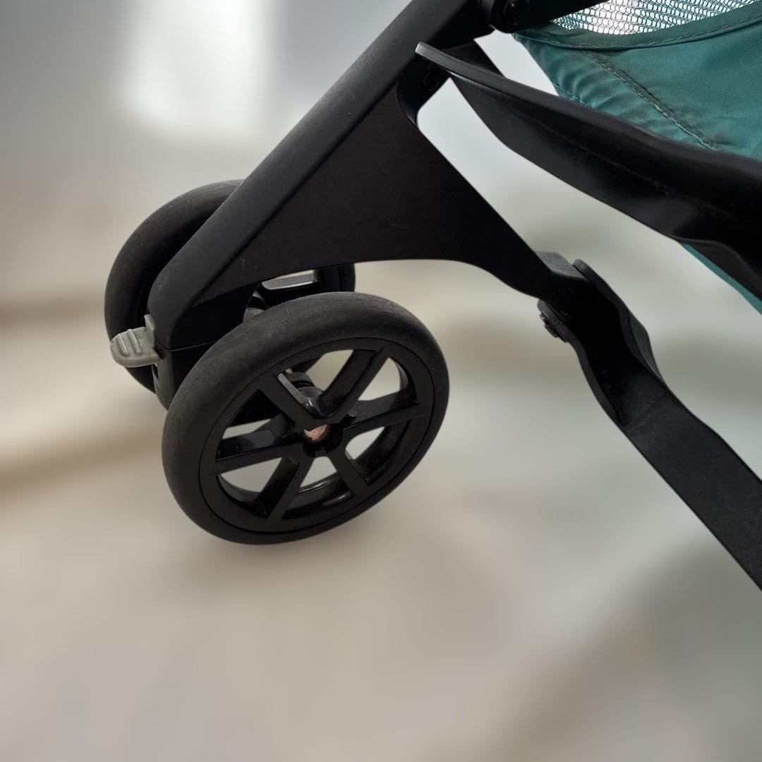 ポキット POCKIT 折りたたみベビーカー　緑
