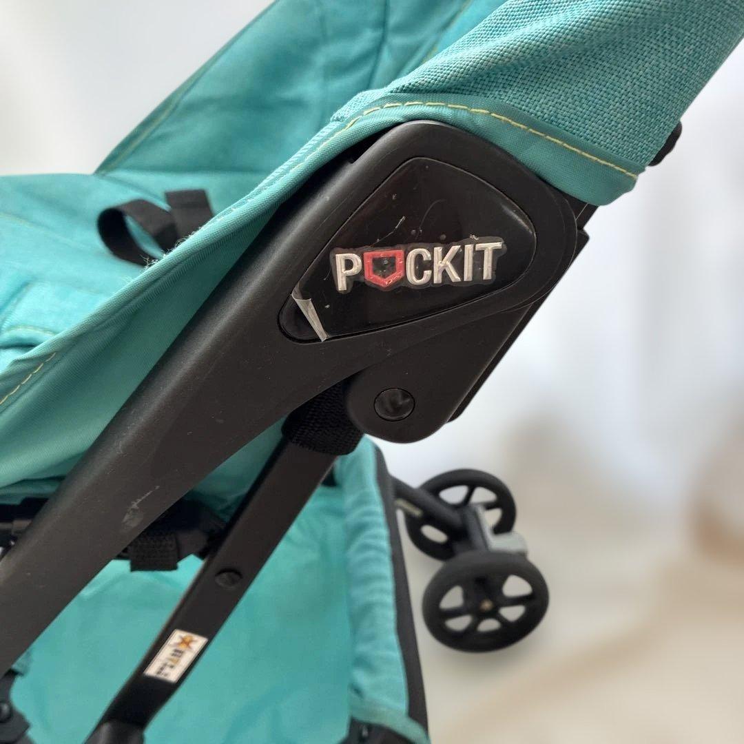 ポキット POCKIT 折りたたみベビーカー　緑