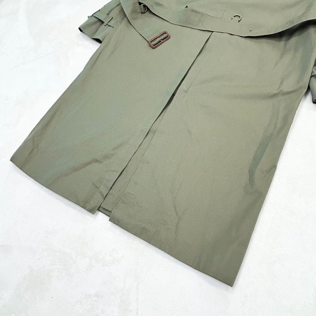 美品✨バーバリー　ヴィンテージ　ロングトレンチコート　カーキ　ダブル　Ｍ