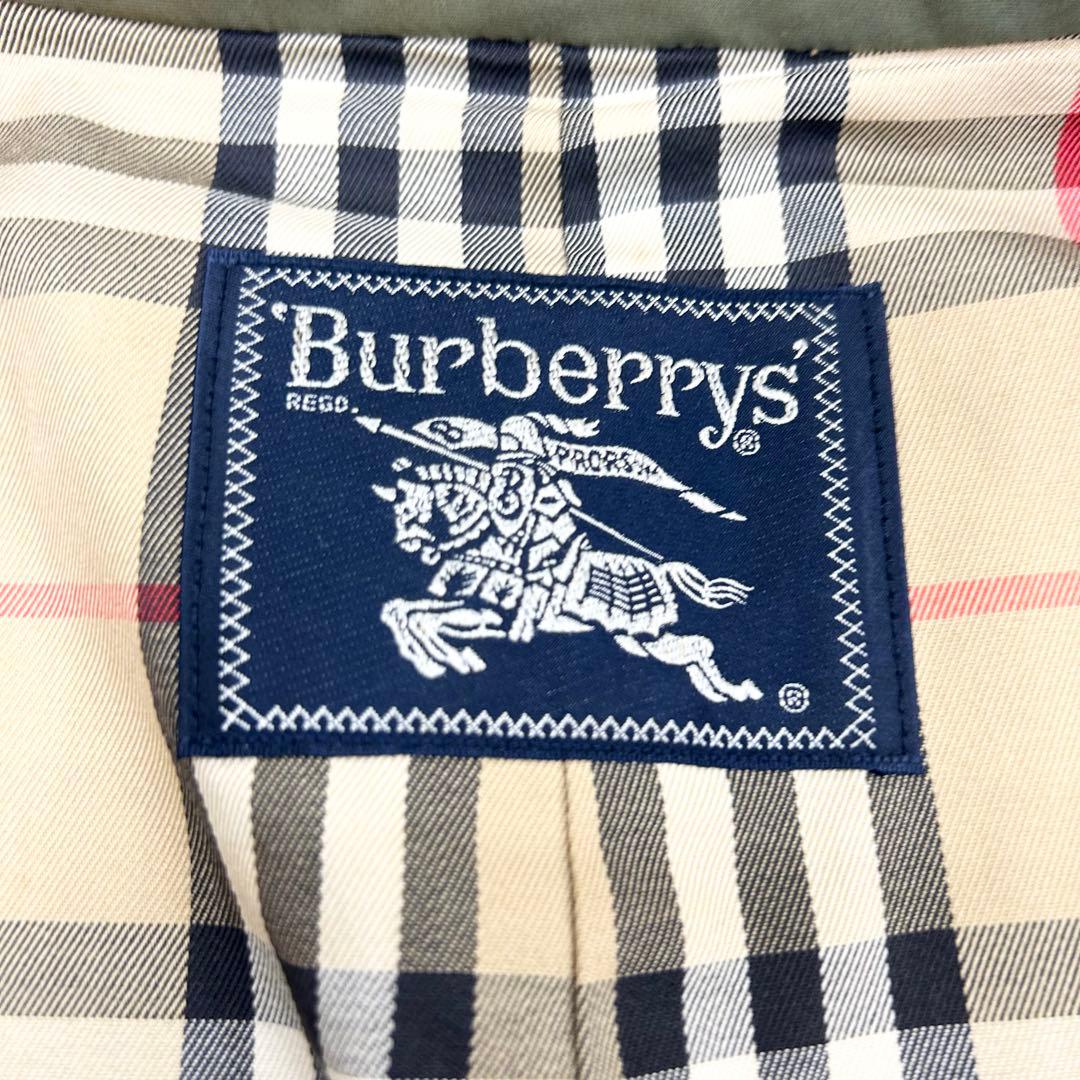 美品✨バーバリー　ヴィンテージ　ロングトレンチコート　カーキ　ダブル　Ｍ