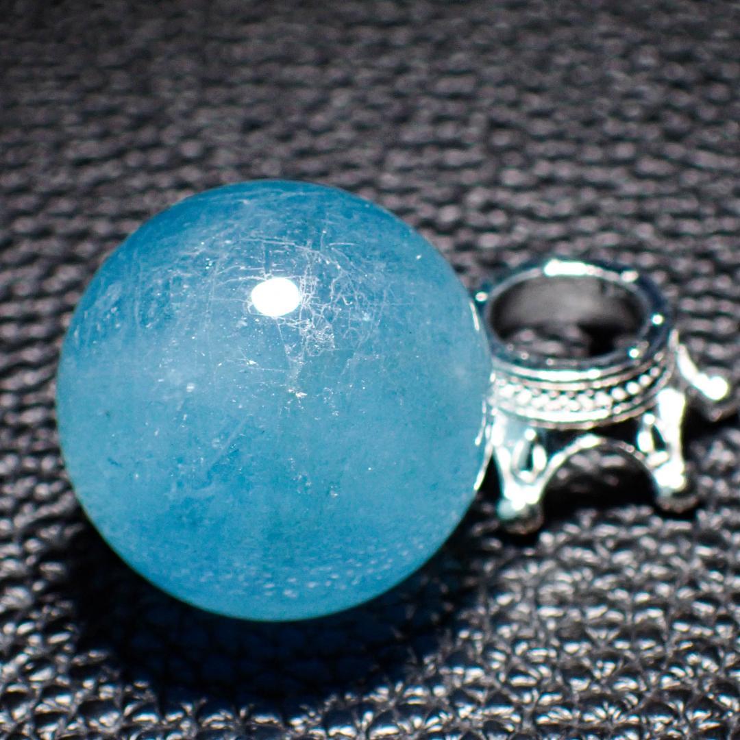 アクアマリン 水晶玉 スフィア 2 原石 結晶 丸玉 パワーストーン 天然石