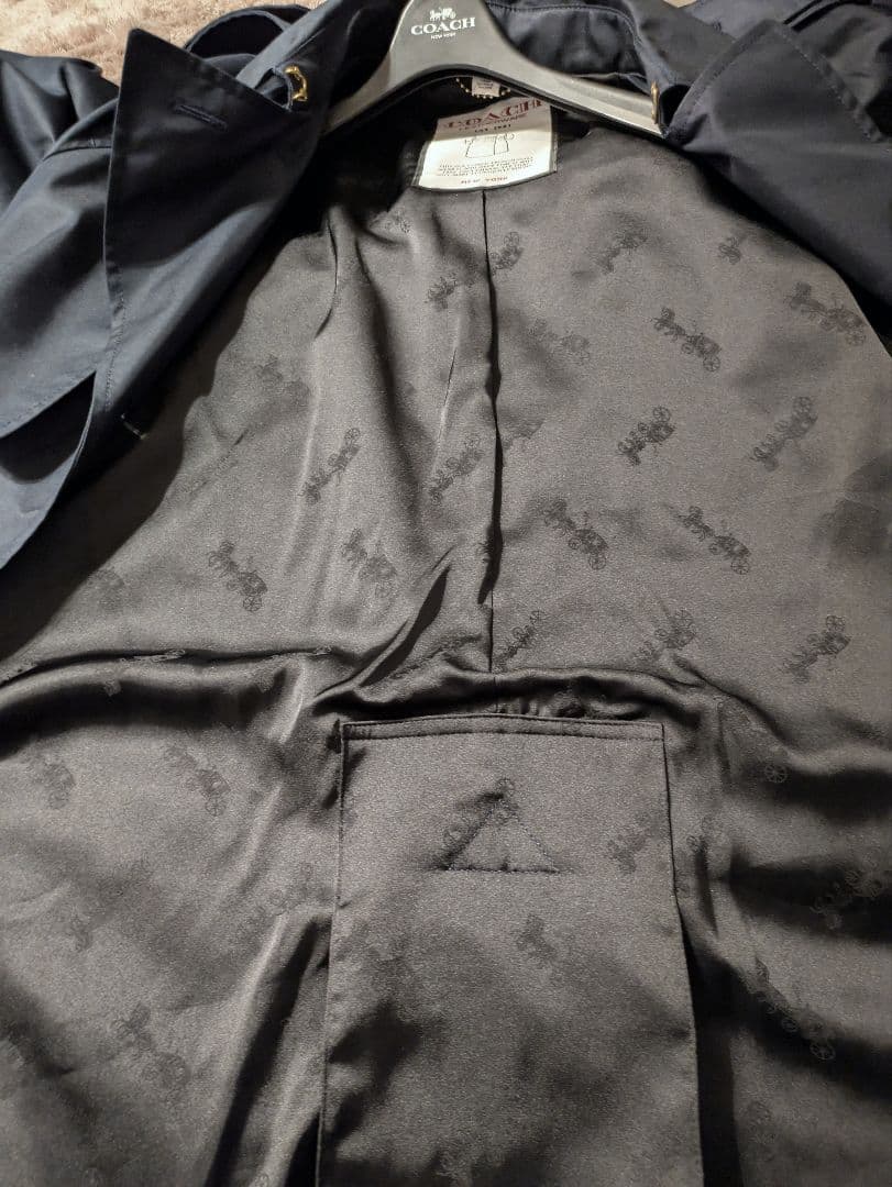 mettya COACHフーデッド トレンチ コート