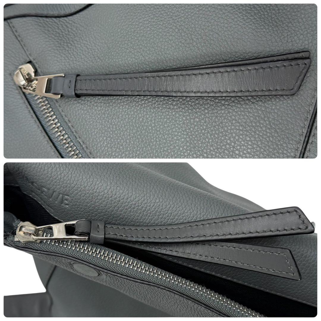 6168 美品 ロエベ LOEWE アナグラム パズル メッセンジャーバッグ