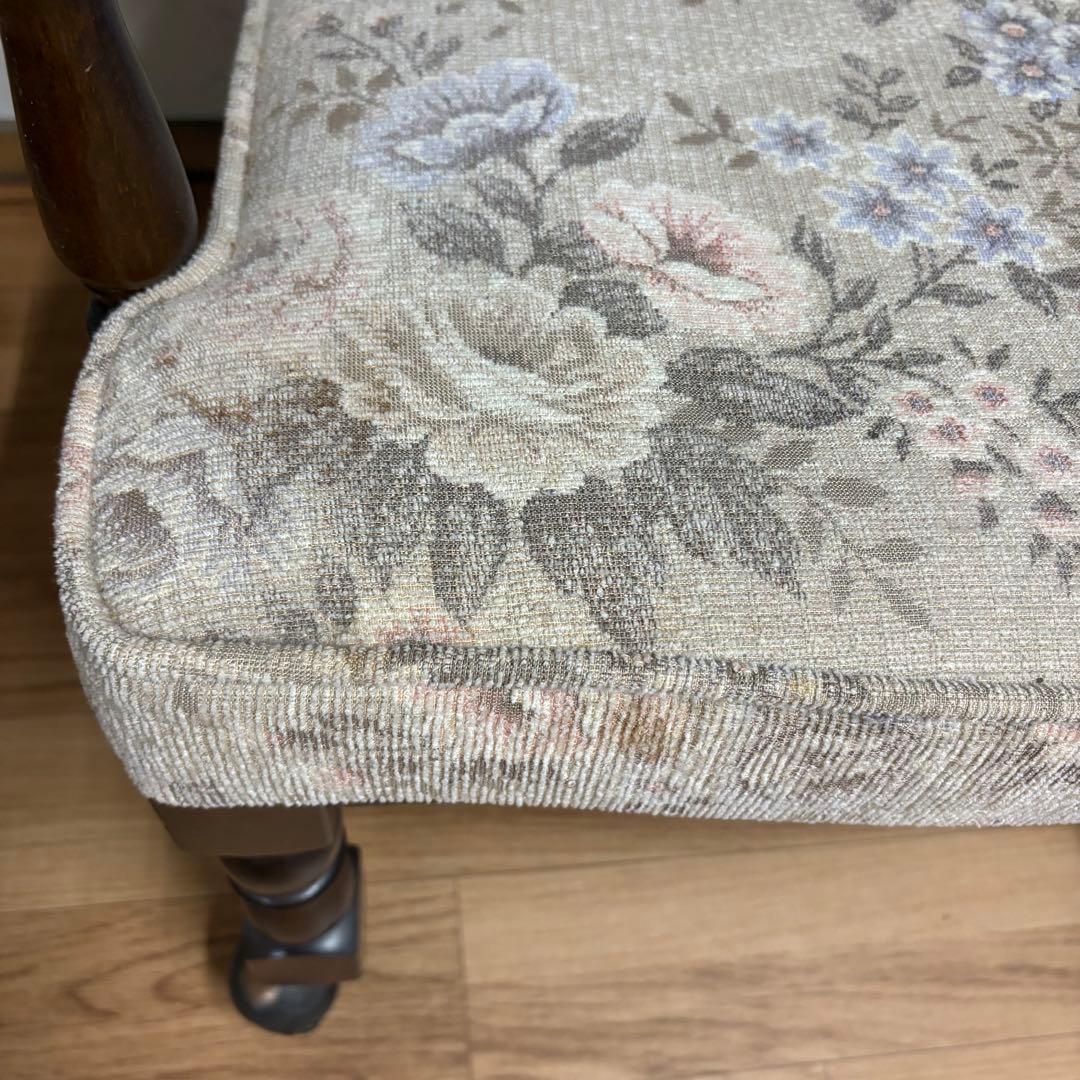 karimoku アームチェア　キャスター付き　コロニアル　2/4