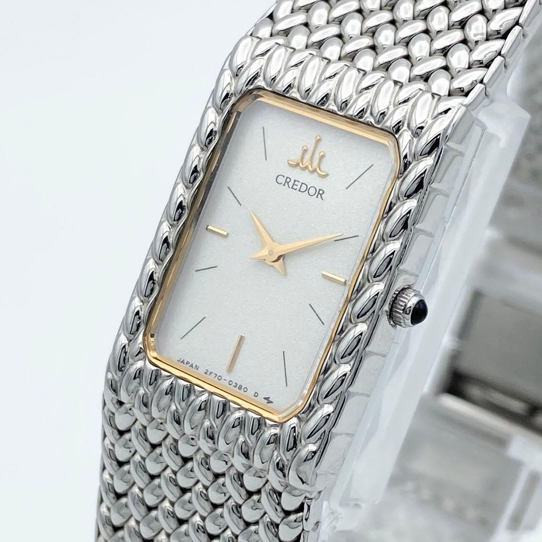 【美品　稼働品】セイコー　クレドール 腕時計 2F70-5340 新品電池交換済