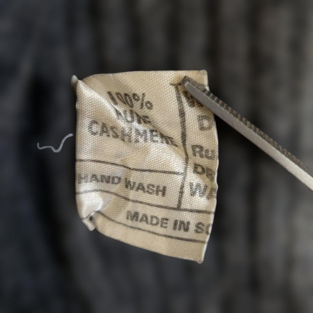 カシミヤ100% Ｌ Lanimer スコットランド製 ラニマー カーディガン