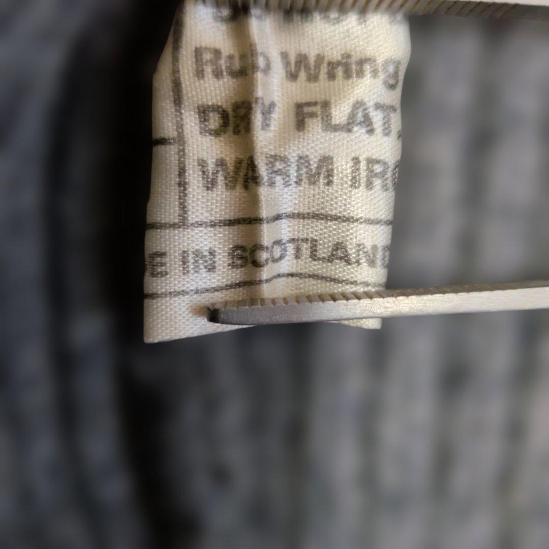 カシミヤ100% Ｌ Lanimer スコットランド製 ラニマー カーディガン