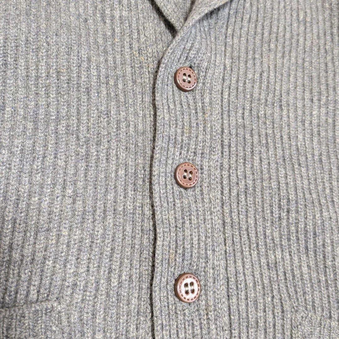 カシミヤ100% Ｌ Lanimer スコットランド製 ラニマー カーディガン