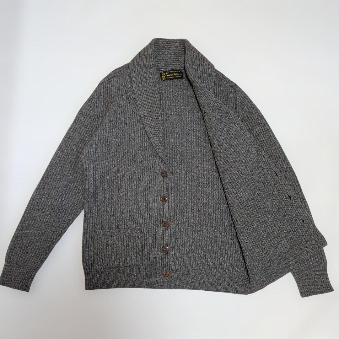 カシミヤ100% Ｌ Lanimer スコットランド製 ラニマー カーディガン