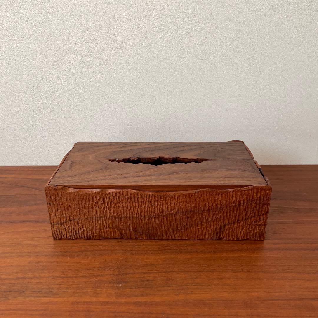 ウォールナット　ティッシュボックス