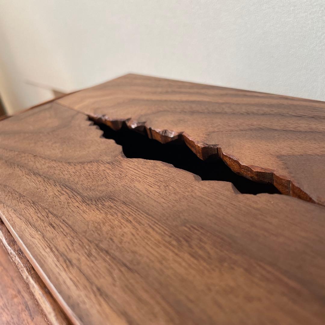 ウォールナット　ティッシュボックス