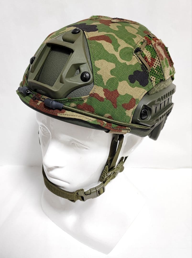 NIJ IIIA レベル3A対応 自衛隊迷彩 Fast型 防弾ヘルメット カバー