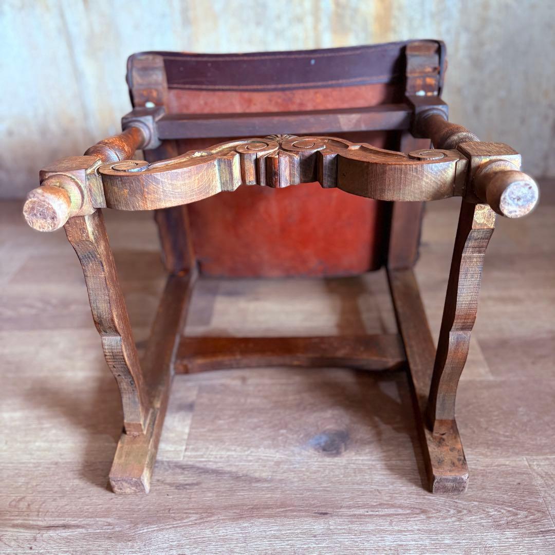 NAVARRO ARGUDO スペイン　ヴィンテージ　レザーシートチェア　②