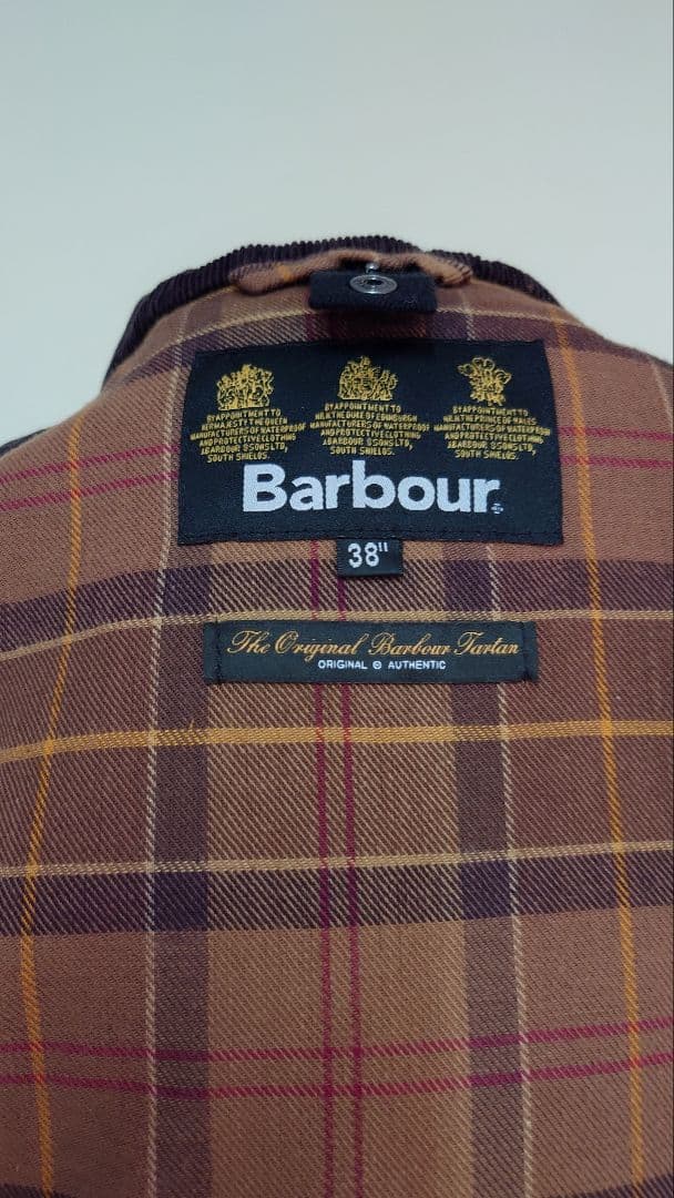 Barbour hooded BEDALE SL 38 ブラウン