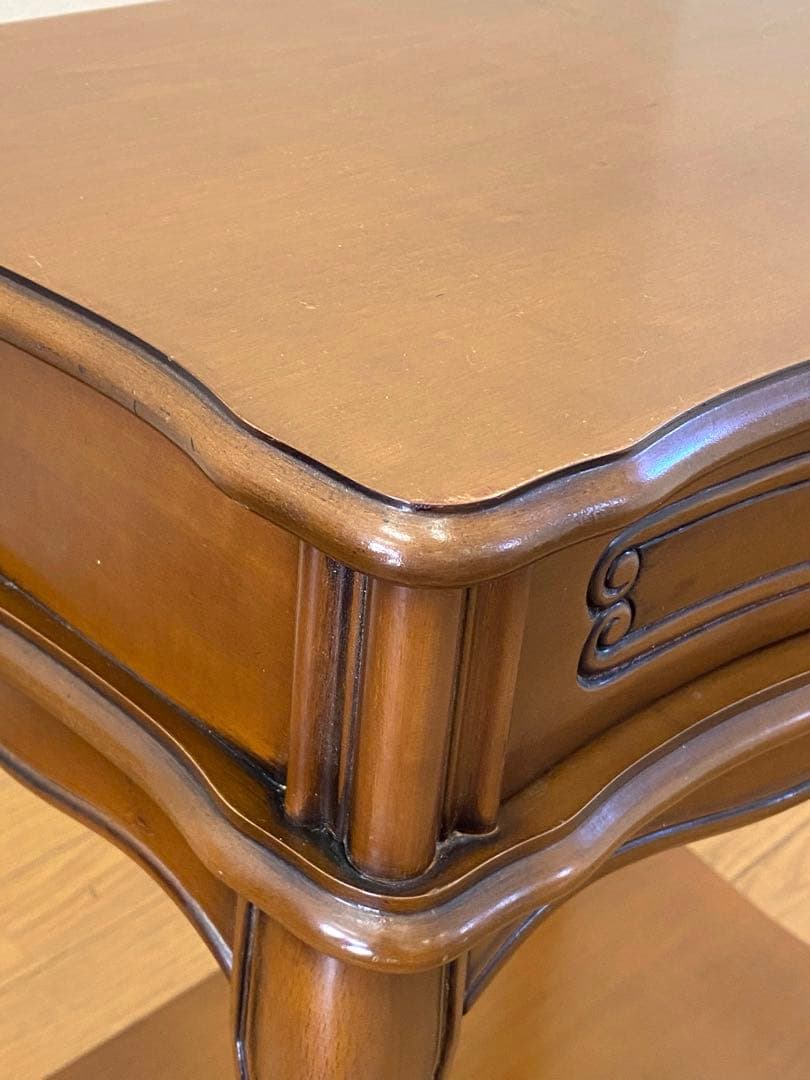 アンティーク調 サイドテーブル 飾り棚 コンソール 花台 猫脚 インテリア