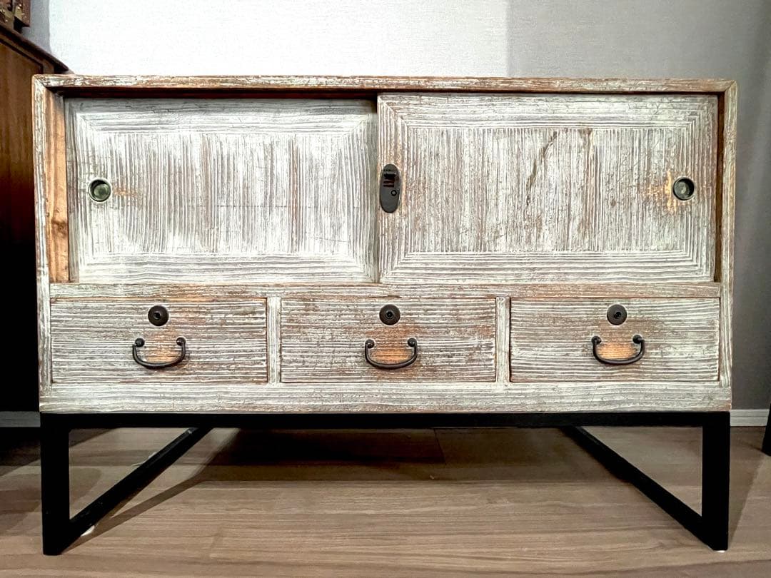 【ヴィンテージ家具】桐箪笥 キャビネット インテリア IDC大塚家具