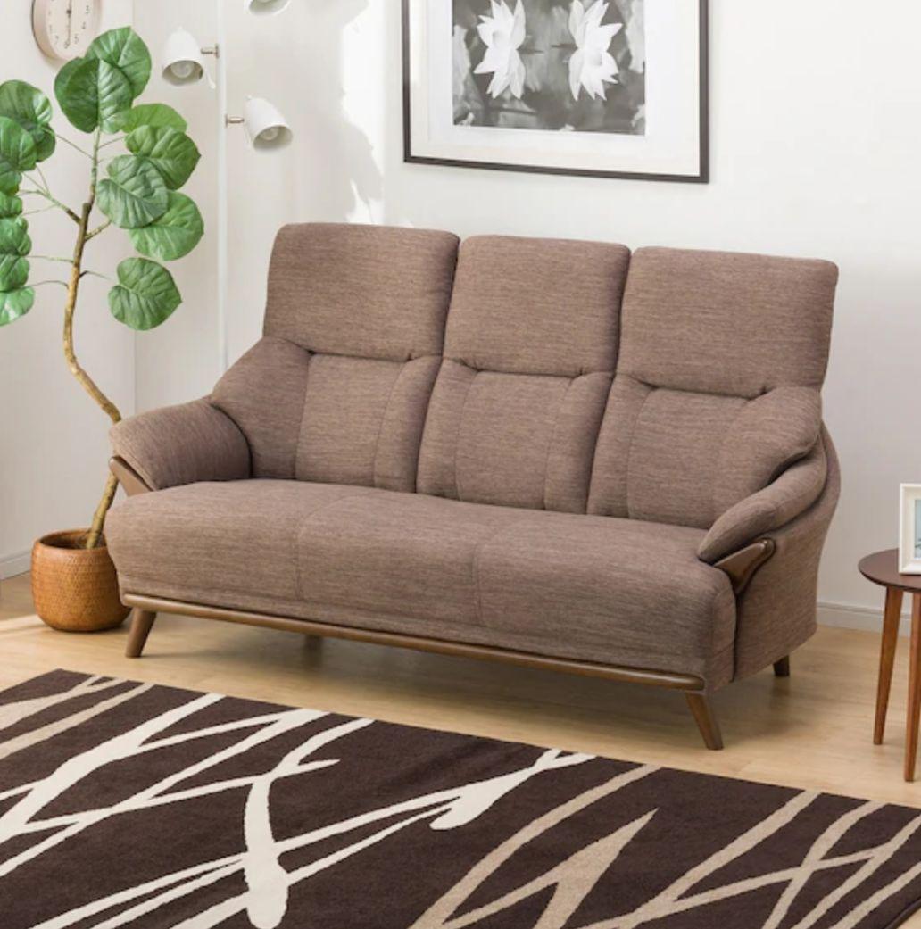 直接引き取り限定✩ニトリ✩美品3人掛け布張りソファ