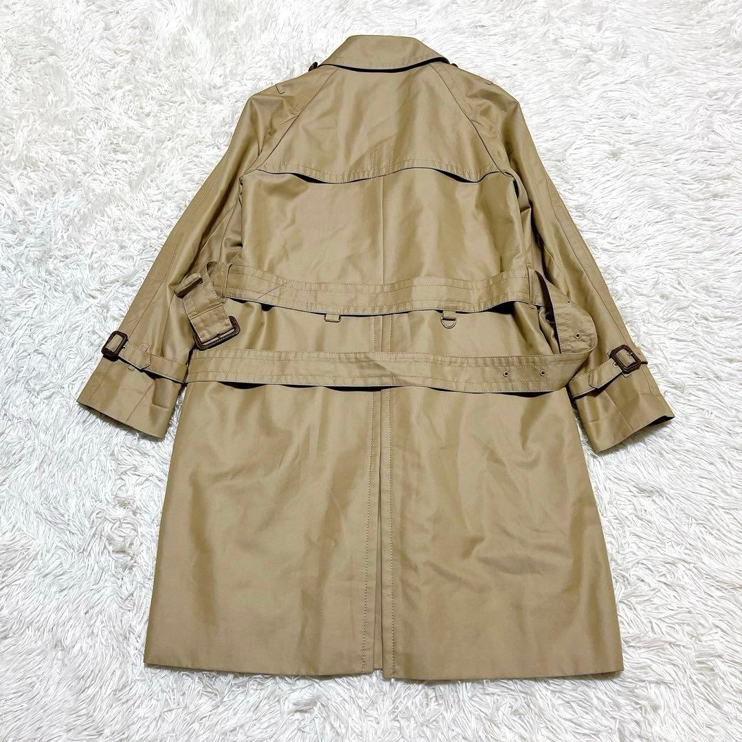 【美品】アクアスキュータム トレンチコート クラブチェック ライナー付 M〜L