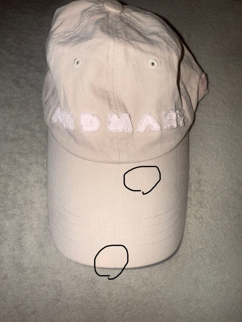 andmary Mary logo cap ベージュ