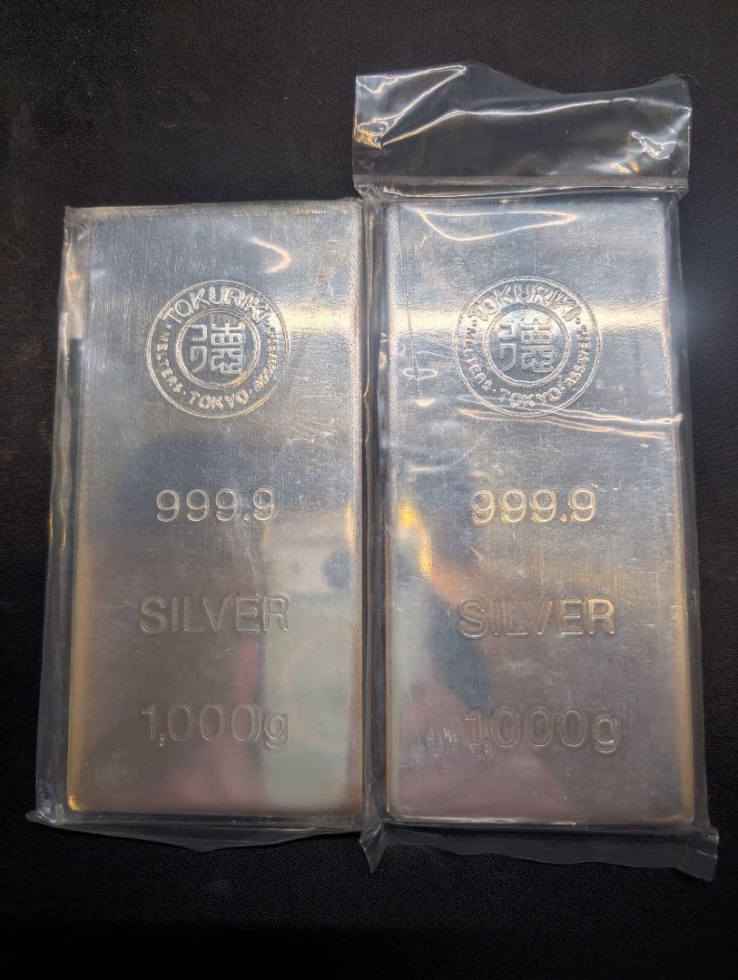 銀インゴット 999.9 1000g 2本セット