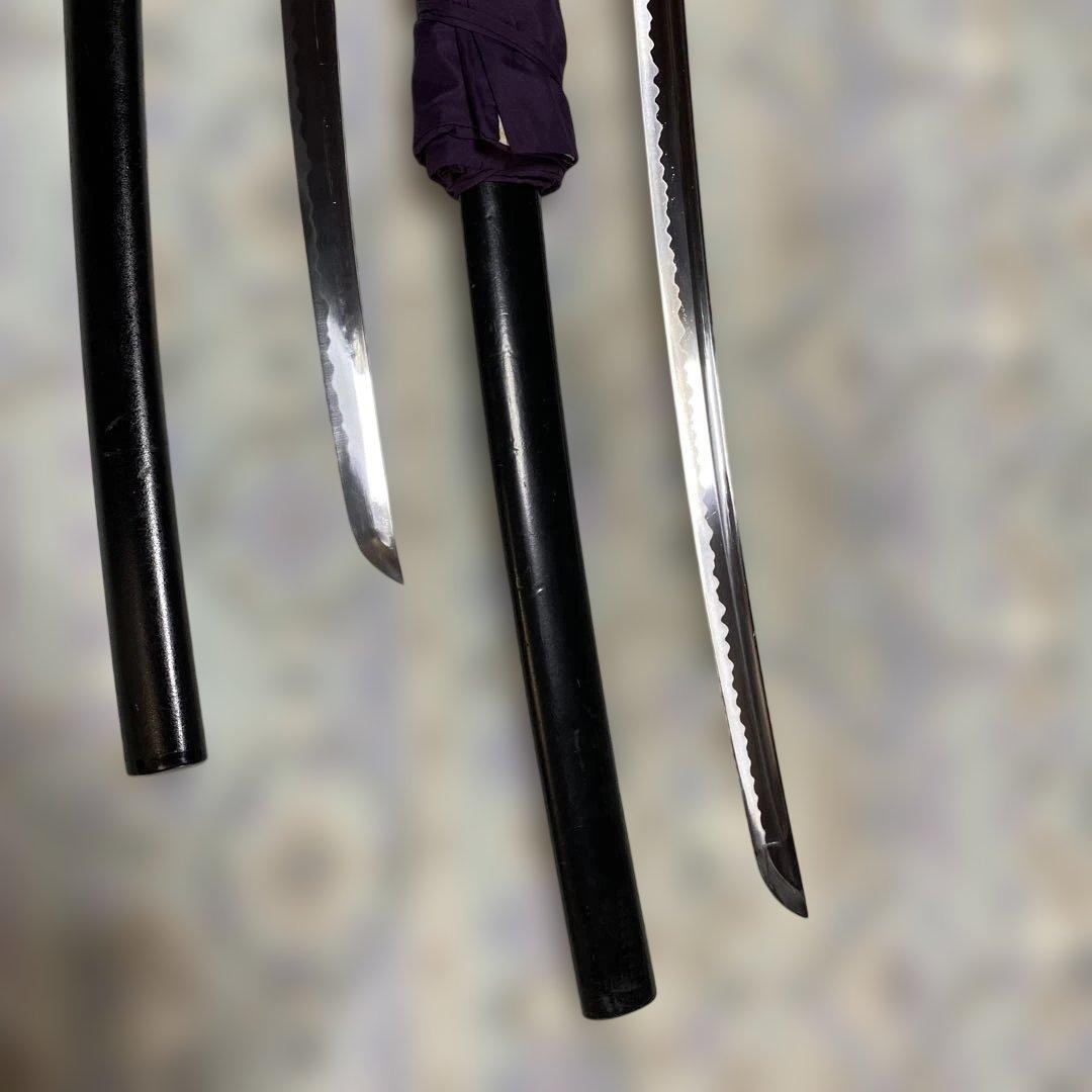 居合大刀(刀袋付)と脇差模造刀