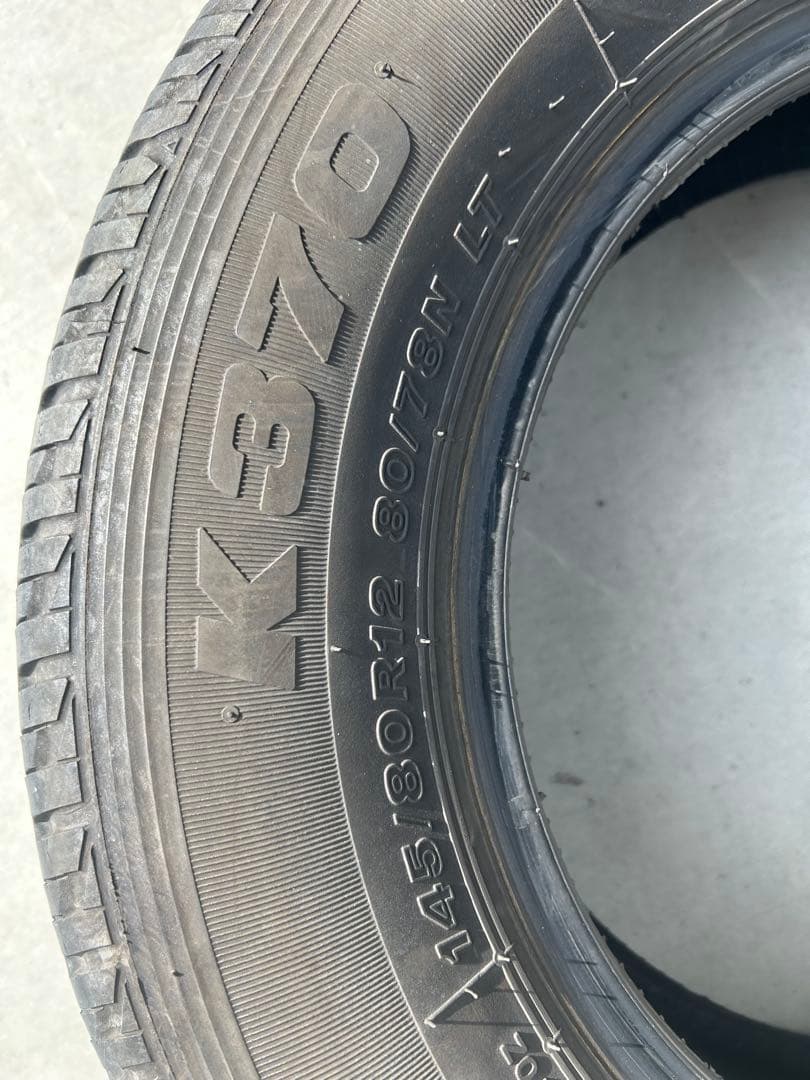 BRIDGESTONE K370 145/80R12 80/78 4本