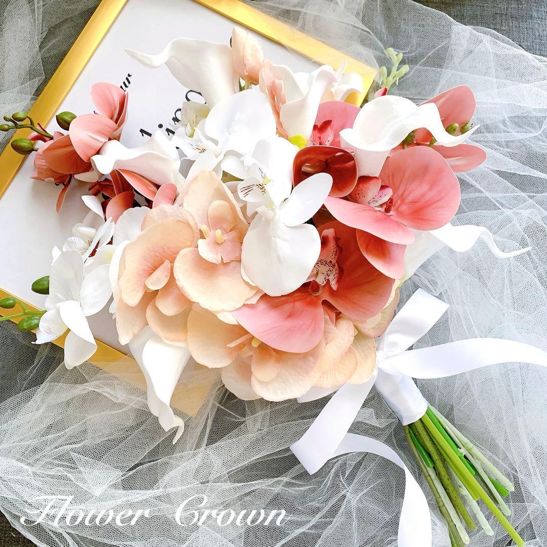 クラッチブーケ アーティフィシャルフラワーブーケ 結婚式 ウエディング 造花