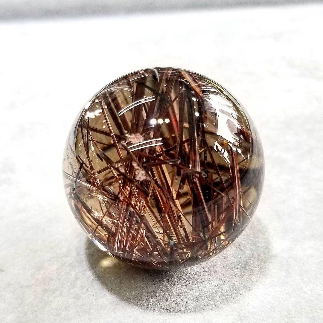 レッドルチルクォーツ　スフィア　41mm