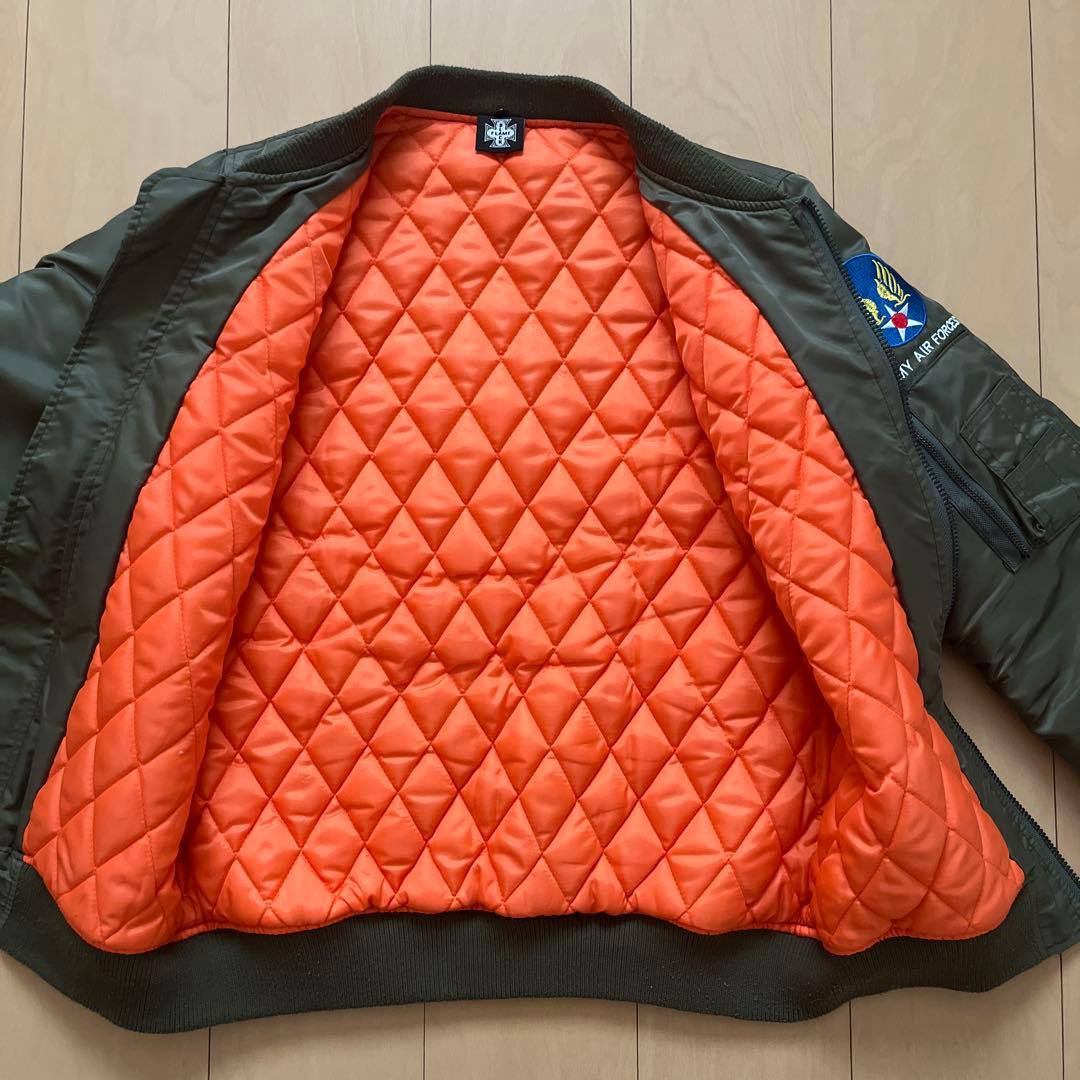 90s MA-1 フライトジャケット 刺繍