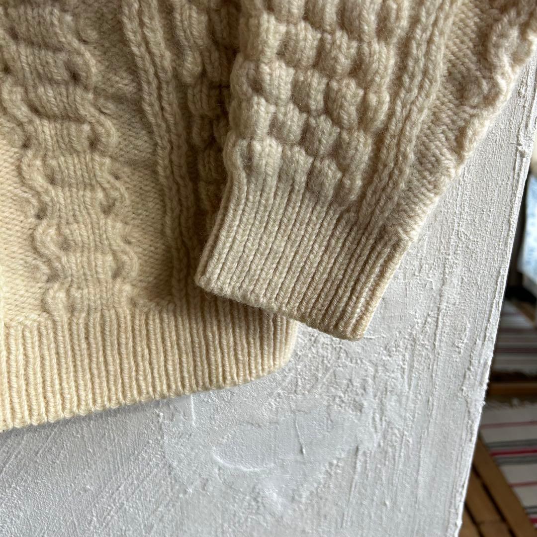 80S アイルランド製 L.L.Bean フィッシャーマンニット エルエルビーン