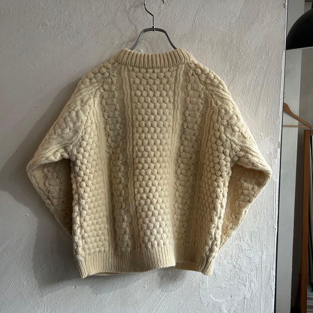 80S アイルランド製 L.L.Bean フィッシャーマンニット エルエルビーン
